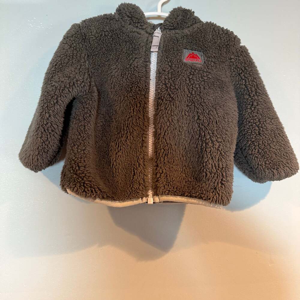 Snozu Brown Sherpa Fleece Zip Jacket for Kids